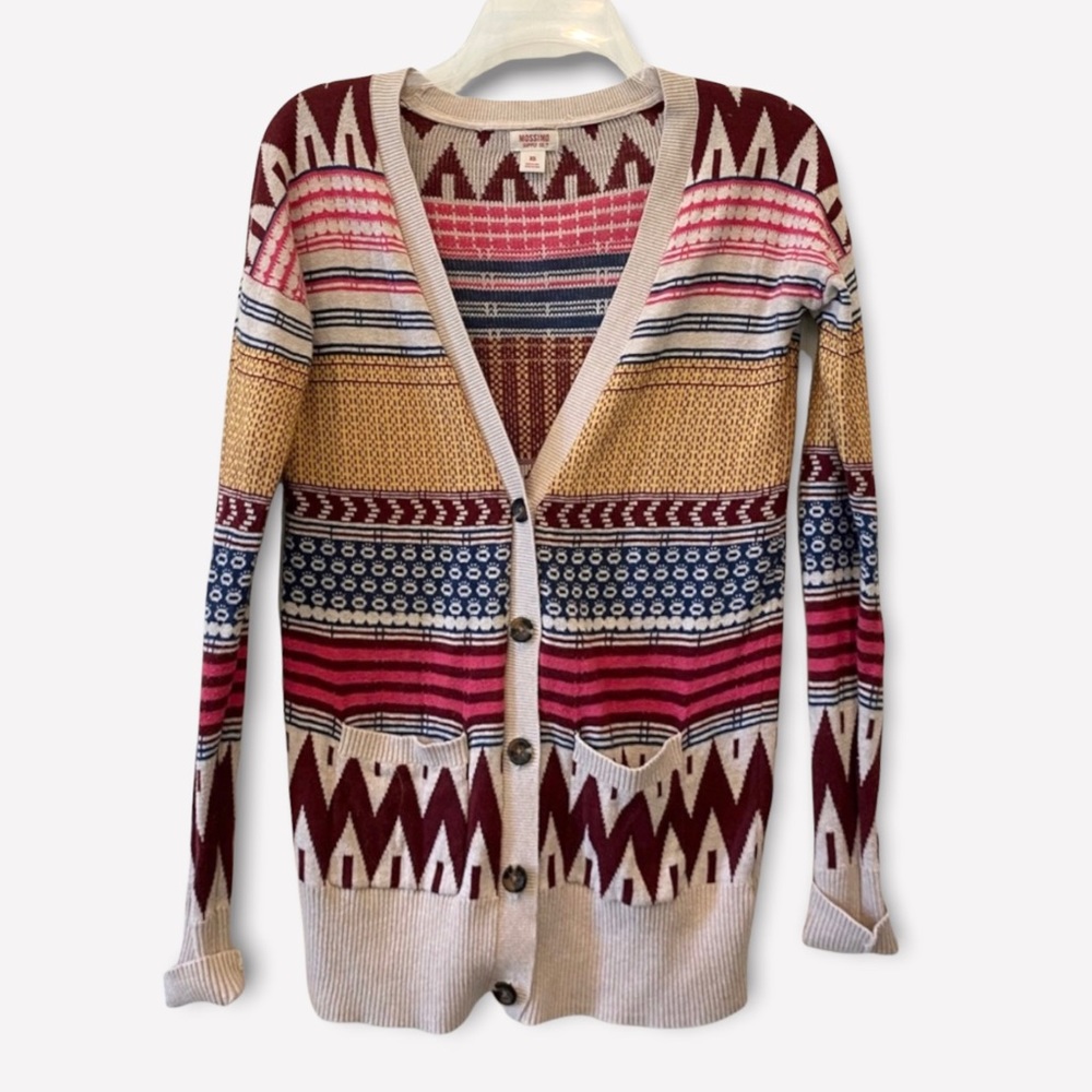 Mossimo Supply Co. Tribal Print Cardigan Sz XS